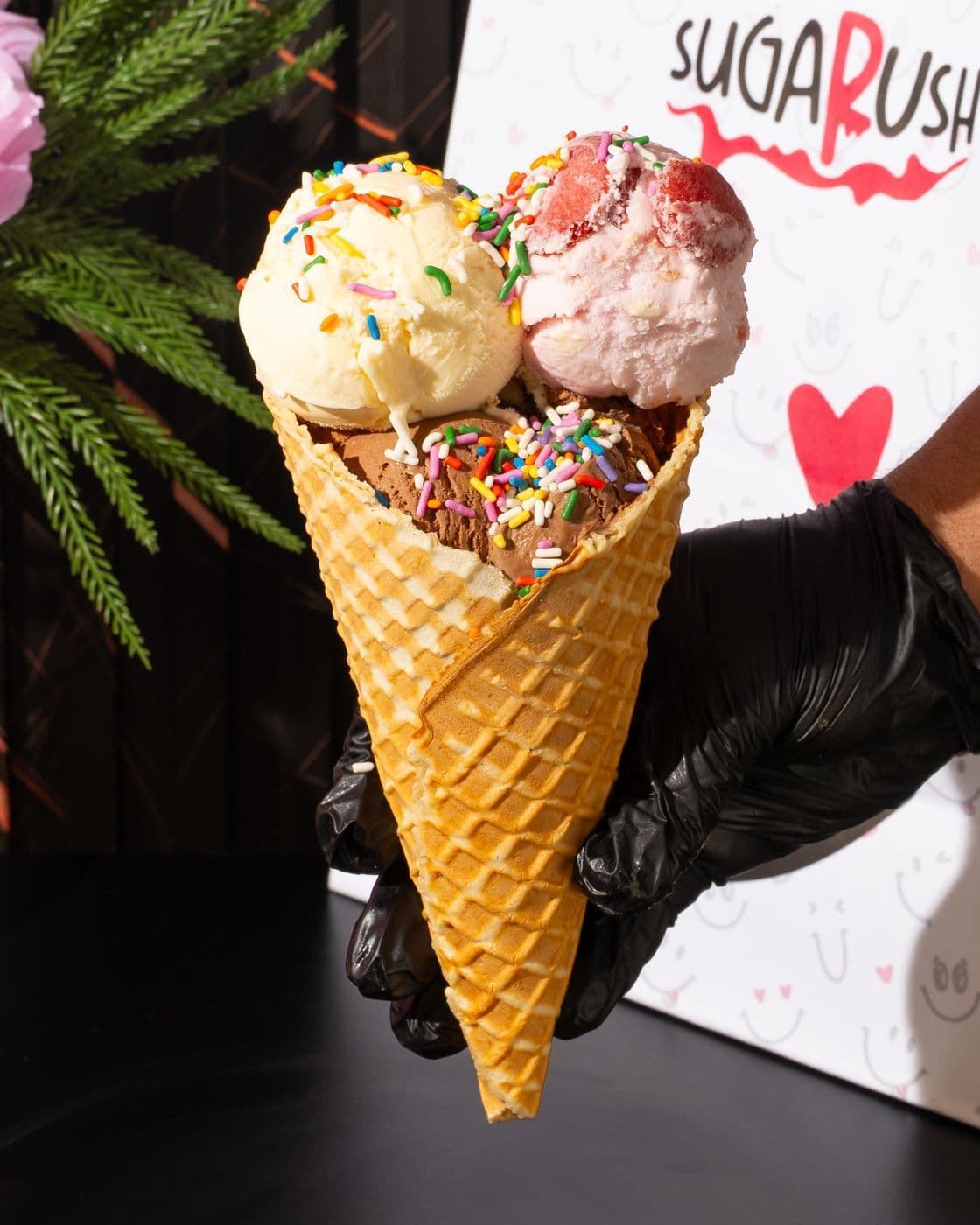 Three scoop
